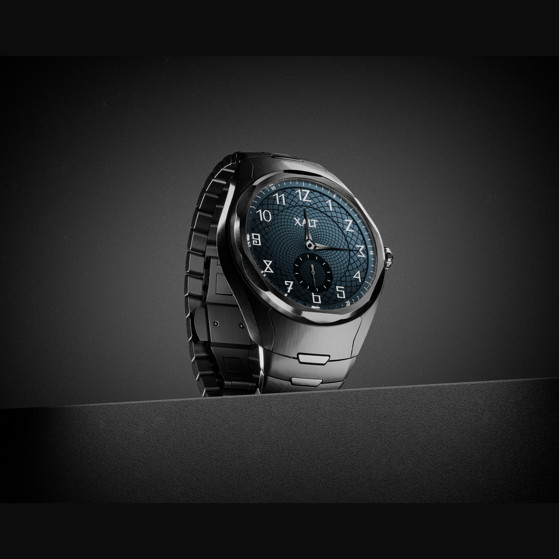 Pre-Order Azure Blue Snailing Guilloché - Xalt Watches