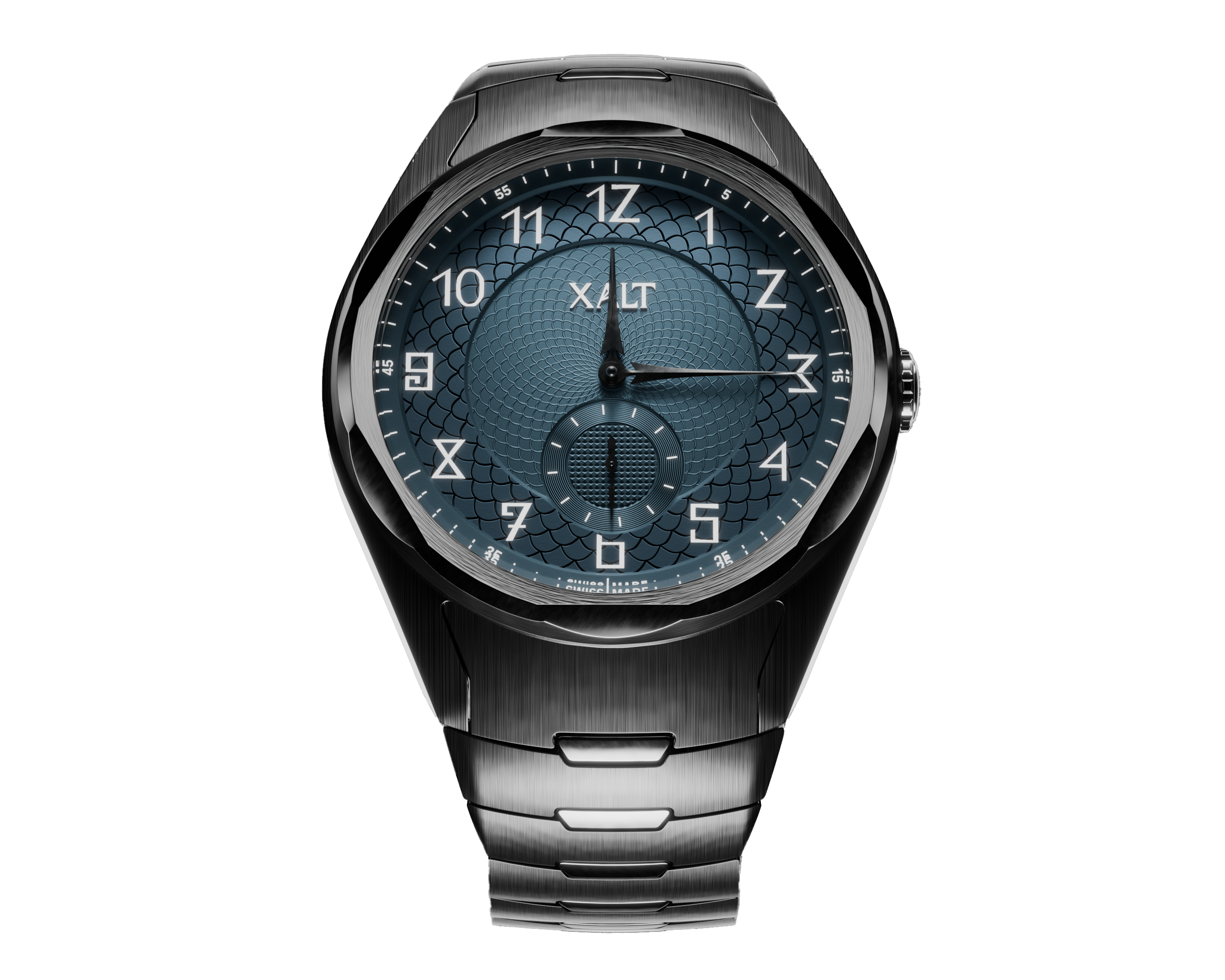 Pre-Order Azure Blue Snailing Guilloché - Xalt Watches