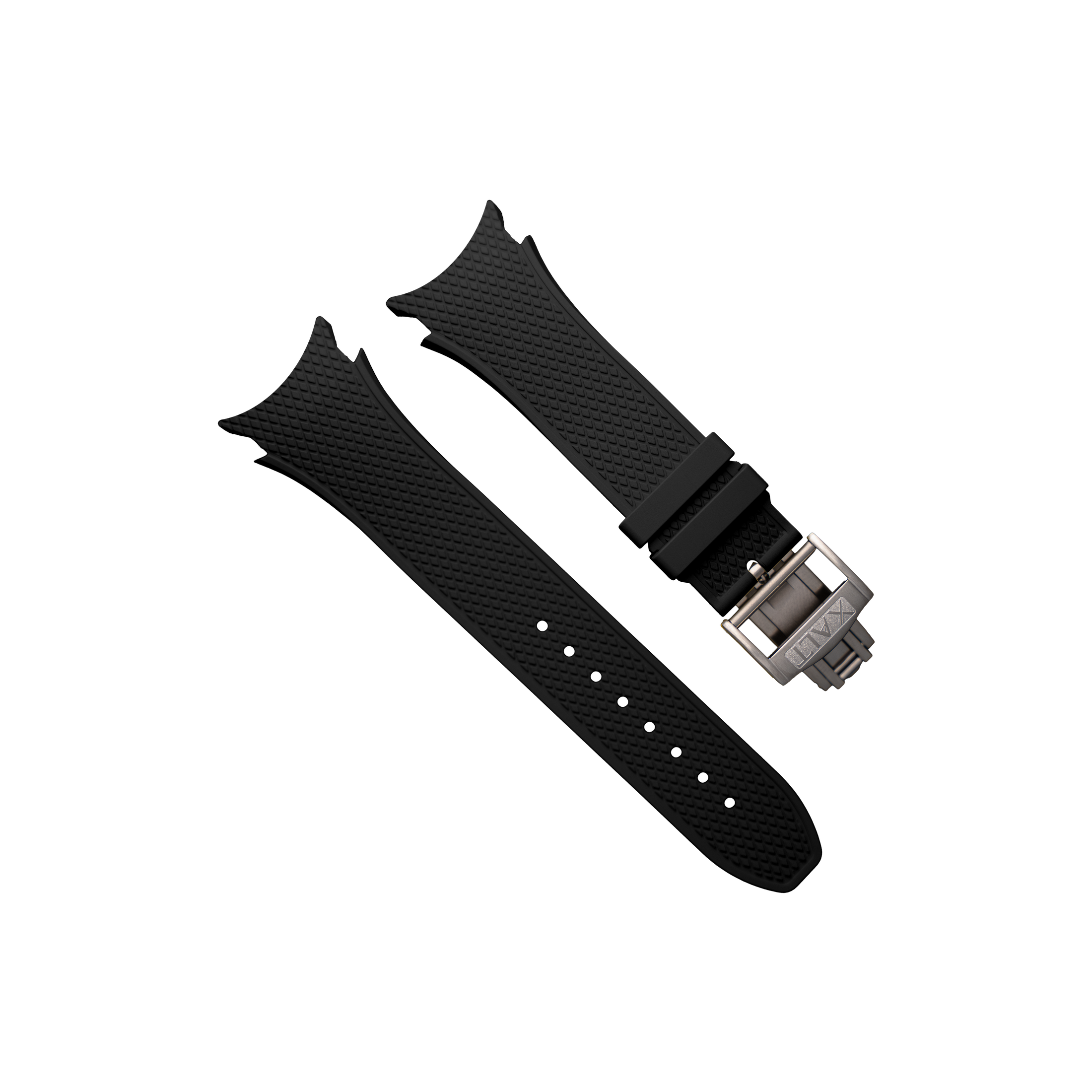 Black Rubber Strap - Xalt Watches