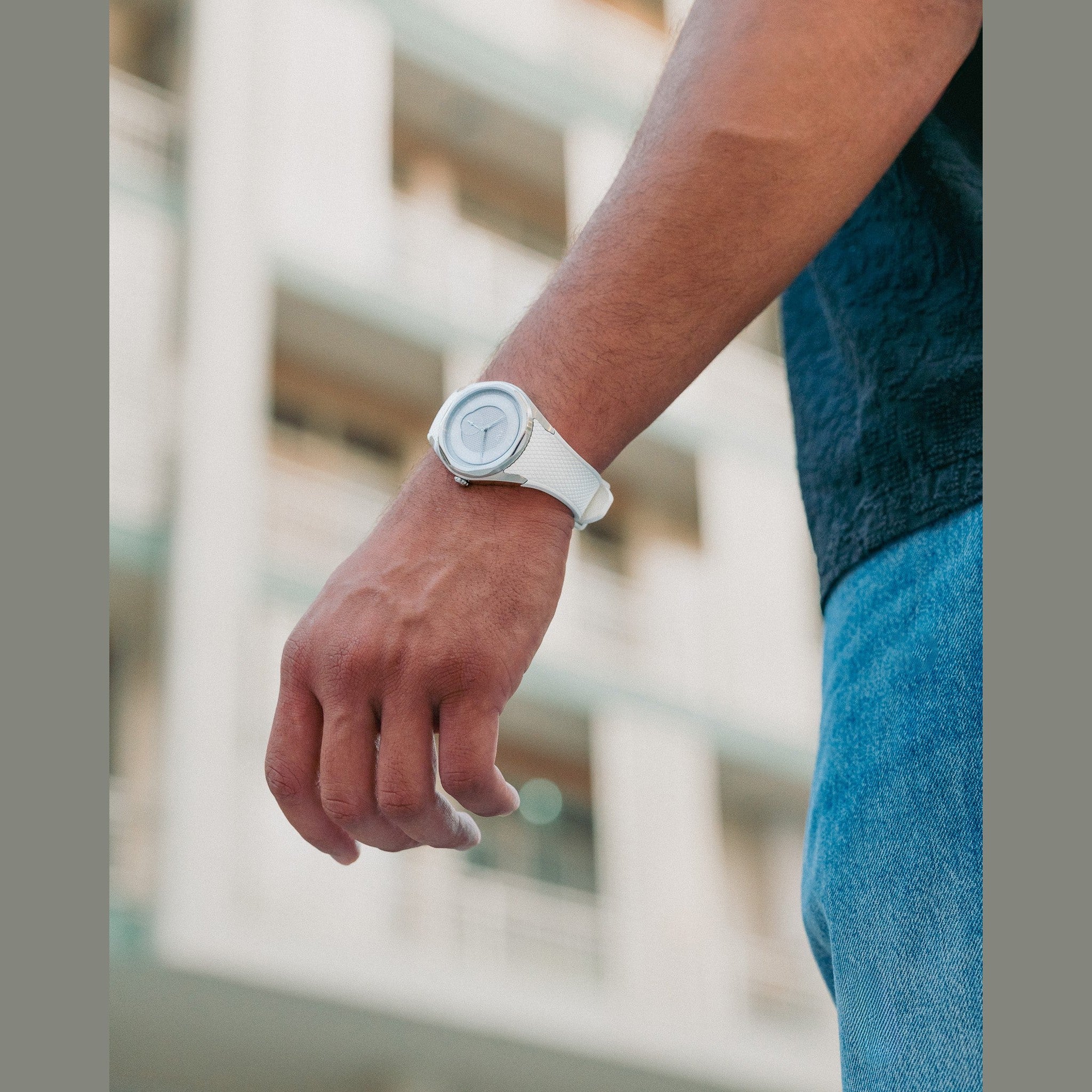 White Rubber Strap - Xalt Watches