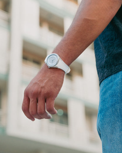 White Rubber Strap