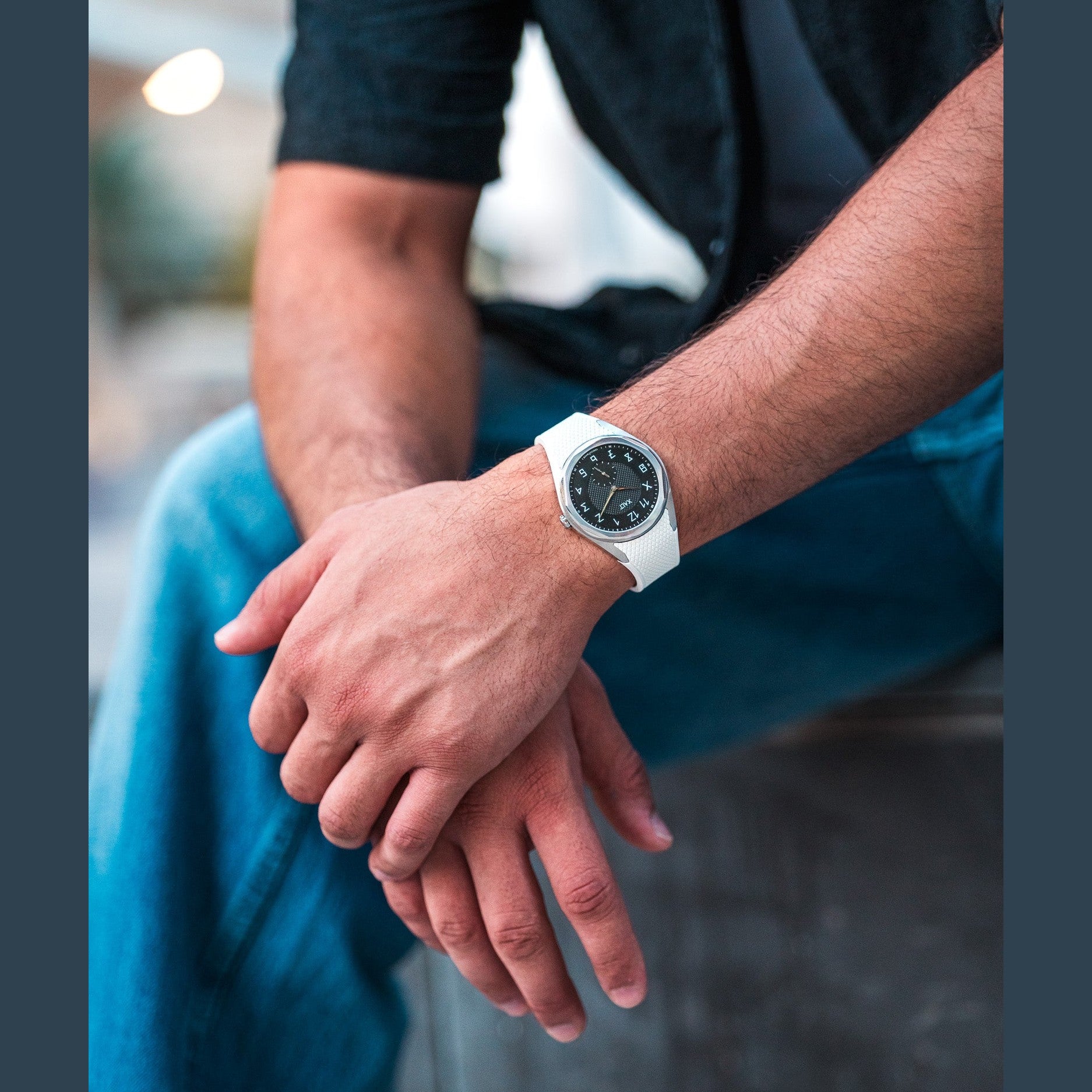White Rubber Strap - Xalt Watches