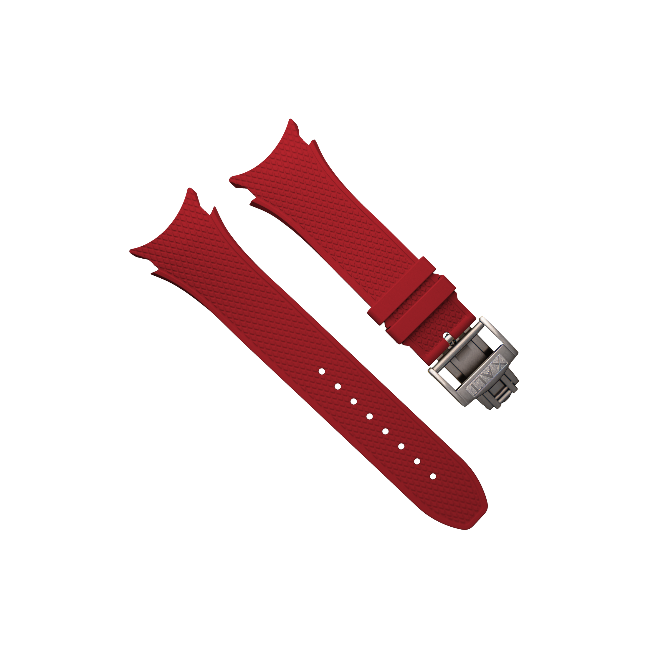 Red Rubber Strap - Xalt Watches