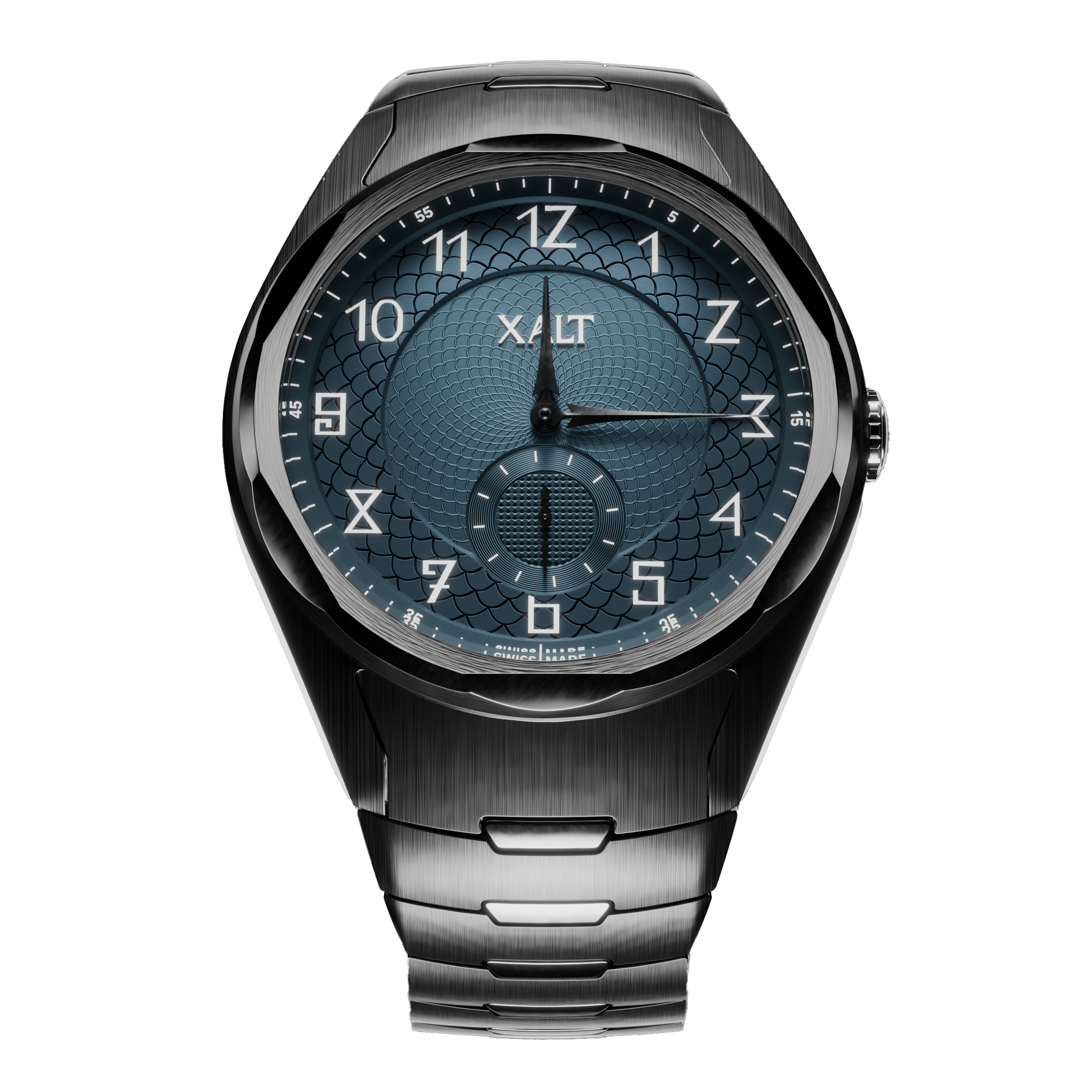 Pre-Order Azure Blue Snailing Guilloché - Xalt Watches